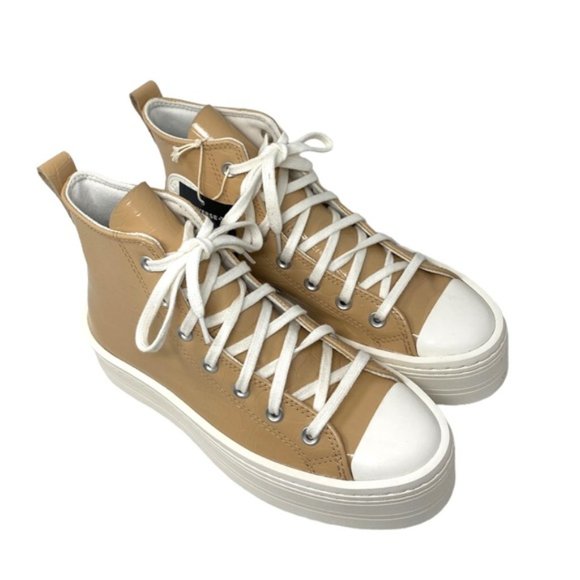 Converse Chuck Modern Lift Platform Leather Shoes Women's Embossed Skate A07658C - Picture 4 of 10